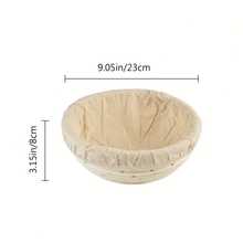 1pc Round And Oval Proofing Baskets With Liners, Baking Tools For Sourdough Bread Making And Fermentation - Multicolor - View 15