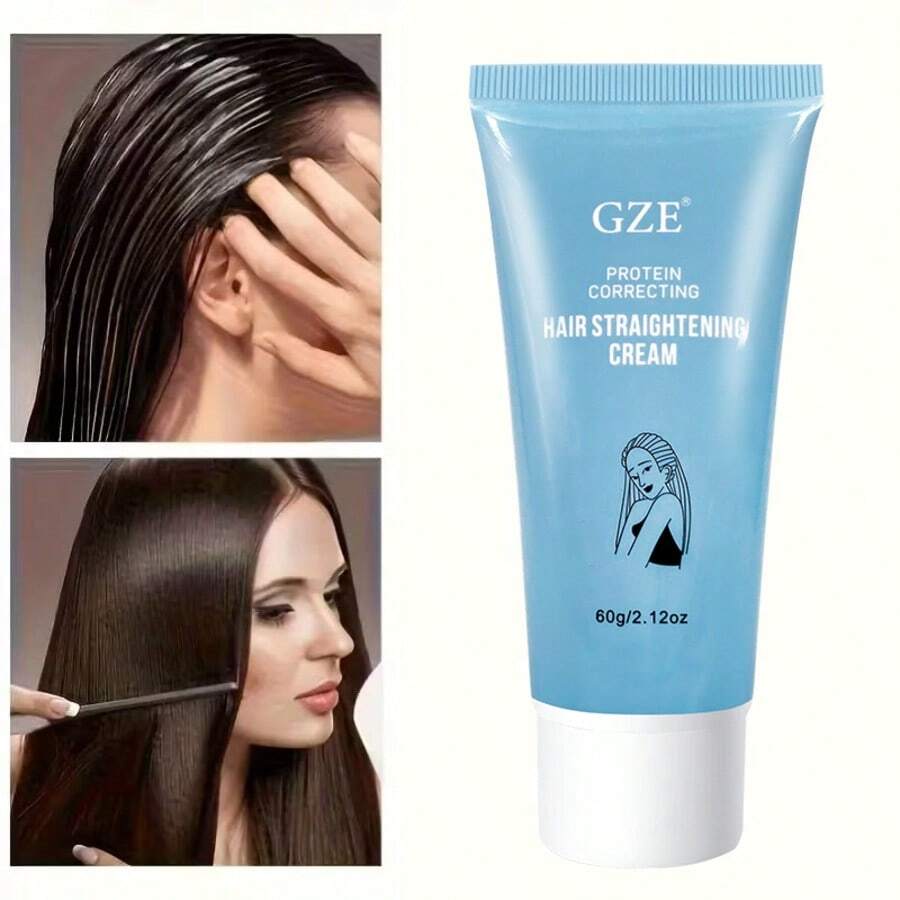 GZE蛋白柔顺霜，抚平脆弱发质，强韧受损发丝，不拉扯头发，适合卷发和毛躁发质。 - 寶藍色 - 查看 1