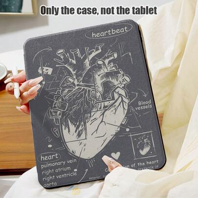 1个720度旋转支架翻盖保护套，带笔槽，PU皮革材质，具备自动休眠/唤醒功能，兼容荣耀、Matepad、红米、OPPO、vivo、苹果等机型，适合返校季、情人节等场合。