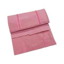 UnionPlus Velvet Travel Jewelry Roll Bag Organizer For Necklace, Elastic Band And Anti-Winding, Blush Pink - BlushPink - View 6