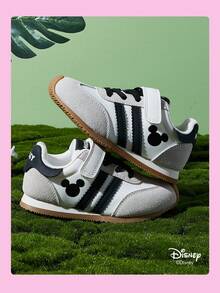 Disney 1 双儿童运动鞋，适合日常穿着、节日、运动、户外活动，舒适、防滑、耐用、透气（男童运动鞋、男童滑板鞋、儿童运动鞋、女童运动鞋、女童滑板鞋） - 黑色 - 查看 6