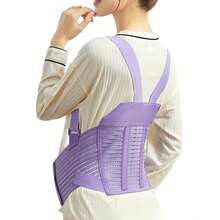 Support Band - Pregnancy Belly Band Back Pain Relief & Comfort, Adjustable Postpartum Abdominal Wrap, Purple Prenatal & Postpartum Recovery Belt Women - Purple - View 3