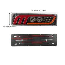 46CM LED Rear Tail Stop Reverse Indicator Light Truck Trailer Caravan Van Lamp Brake Reversing Traffic FogLamp Waterproof 12-24V - A - View 2