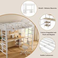 Bed Bases & Foundations - White + Medium-density Fiberboard + Metal + 90cm X 200cm - View 5