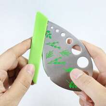 9-Hole Stainless Steel Herb Stripper, Multi-Function Kitchen Herb Cutter And Stripper Tool - Multicolor - View 6