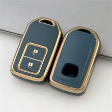1pc 2-Button TPU Car Key Fob Shell Suitable For Civic, Accord, Vezel, CR-V, HR-V, CR-Z, Fit, Freed, Jade, XRV And Other Models Accessories - Single Pack - View 4