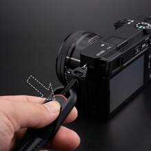 适用于佳能5D4 R50 R6 200D、尼康ZF/Z30、XS20 XT5、ZVE10/A7RM4微单相机的快拆式相机攀岩绳肩带，可调节肩带 - 軍綠色 - 查看 5
