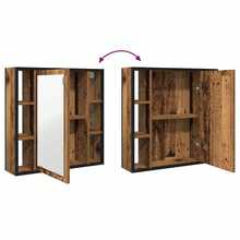 vidaXL Badezimmer-Spiegelschrank In Altholz-Optik, 60x16x60 Cm, Holzwerkstoff - Gelb - Übersicht 7