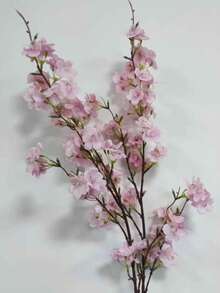 1 Piece/2 Pieces/3 Pieces, Artificial Cherry Blossoms, Peach Blossoms, 106 Cm Long, 4 Branches Per Plant, Artificial Plants, Green Artificial Plants, Polyester Fabric, Durable, Modern And Simple Style - Multicolor - View 16