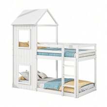 Kids Bed Frames, Headboards & Footboards - White + Pine + 90cm*200cm - View 10