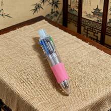 1 Four-Color Retractable Mini Ballpoint Pen, 3.07 Inch Portable Multi-Color Pen, Suitable For Students And Office Scenarios, Includes 4 Common Refill Colors, No Need To Carry Multiple Pens, Easily Switch For Note-Taking And Daily Writing Needs, Compact And Lightweight, Ideal For Students' Class Notes, Highlighting Key Points, Workplace Office, Daily Recording, Gift Giving, And Prizes - 黑 - 查看 8