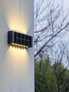 1/2件太陽能壁燈 12LED雙排上下發光LED燈珠樓梯燈 戶外庭院壁燈 花園圍欄景觀裝飾LED燈 白色/暖光 適合室內走廊照明裝飾燈 內置Ni-MH充電電池與太陽能板 零電費充電 適用於庭院 小徑 露營 家用花園 露台入口 車庫門口 情人節 齋月 母日 開學季 聖誕節 萬聖節節日禮物 - 12LED - 查看 10