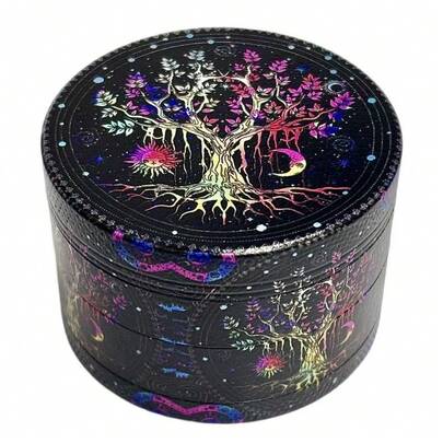 1个海盗主题四层研磨器，金属香料研磨器，适用于家用物品，可研磨草药，便携式，是情人节的理想礼物