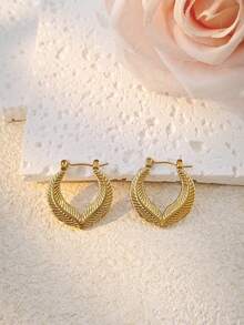 13对装新款多款式尺寸耳环套装，女士低过敏性不锈钢几何粗耳环，防水镀金时尚首饰，C形耳环，欧美INS风夏季海滩度假比基尼配饰，吸睛服饰，婚纱配饰 - 百搭首饰，游泳、沐浴、运动时佩戴皆宜，情人节、生日、母亲节和度假惊喜的理想之选。 - 金色 - 查看 11