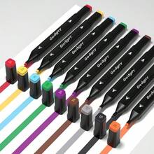 Back To School Season Alcohol Marker Set, Double Tip Stirrer Art Markers, Permanent Sketch Markers For Drawing Adult Coloring, Illustration Alcohol Markers,The Perfect Halloween Gift. - 80PCS - 查看 3