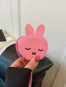 1件可爱女孩小巧高端卡通小兔子迷你斜挎包，配有小熊图案，时尚新潮，清新亮丽的配色，青春靓丽的女孩风格，可斜挎，肩带可调节，休闲又不失时尚，非常适合外出，也可以作为礼物送给朋友。 - 彩色 - 查看 4