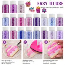 1100 Stück 2,6mm Bügelperlen Set, geeignet für DIY kreative Schmuckherstellung, Armbänder, Anhänger, Dekorationen, perfektes Geschenk für Bügelperlen Schmelzen - buchstabiere Doudou - Übersicht 3