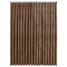 vidaXL Verdunkelungsvorhang Mit Haken Samt Beige 290 X 245 Cm - 均碼 - 查看 2