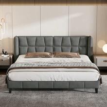 Bed Bases & Foundations - Gray + Velvet + 180cm*200cm - View 4