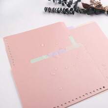 4pcs/Pack A4/A5/B5 Plastic Colored Loose Leaf Divider Sheets - Color Mixing - View 5