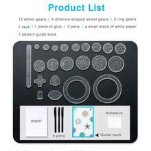 27Pcs Tin Draw Drawing Art Original Spirograph Design Set Craft Create Gift - Sets - View 5