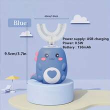 Kids U-Shaped Electric Toothbrush, Multiple Cleaning Modes, USB Rechargeable, 360° Coverage, Suitable For 6-12 Years Old Children - Multicolor - View 9
