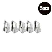 5/20 件装金属削笔器 - 单孔/双孔削笔器，大孔和小孔设计，开学季文具，廉价开学用品，入学礼物（银色） - 套裝 - 查看 15