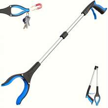 Lightweight Aluminum Trash Picker With 360° Rotation - Ergonomic Handle Aluminum Pickup Tool Suitable For Elderly, Includes Keyring And Clip, Home Cleaning Assistance Tool - A - View 8