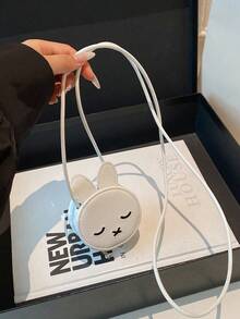 1件可爱女孩小巧高端卡通小兔子迷你斜挎包，配有小熊图案，时尚新潮，清新亮丽的配色，青春靓丽的女孩风格，可斜挎，肩带可调节，休闲又不失时尚，非常适合外出，也可以作为礼物送给朋友。 - 彩色 - 查看 5