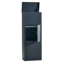 Large Parcel Box Outdoor Parcel Delivery Box Parcel Drop Box Metal Post Box For Internet DeliveriesWall Mountable Weatherproof Sturdy Mailbox Home Porch - Ephesus Anthracite - Red - View 2
