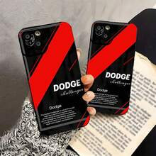 Anuncio del Dodge Challenger con un diseño y texto llamativos. Esta elegante funda es compatible con Samsung, Apple, OPPO, , etc. Fabricada en TPU flexible, resistente a golpes y arañazos, ofrece una excelente protección contra caídas y un agarre cómodo. Es un regalo ideal para familiares, amigos y seres queridos, ideal para festivales, San Valentín, , funda para iPhone y funda negra. - Negro - Ver 5