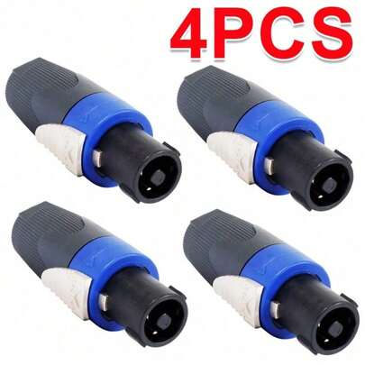 4x Fits For Neutrik NL4FX Speakon Connector 4 Pole Speaker Cable Plug Connector