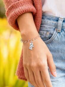 1pc Minimalist Unique 925 Sterling Silver Heart Faith Growth Cross Pendant, Delicate Jewelry Gift For Women & Men - Set 5 - View 2