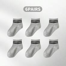 3/6/9/15 Pairs Kids Cartoon Pattern Socks, Breathable Mid-Calf Socks For Home And School Wear, Spring/Summer - Multicolor - View 70