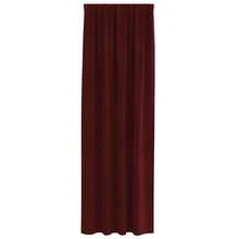 vidaXL Verdunkelungsvorhänge 2 Pcs Weinrot 140 X 260 Cm Samt - Một cỡ - Xem 4