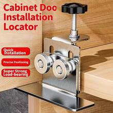 FILIAL MIN Multifunctional Woodworking Cabinet Door Installer Adjuster, Stainless Steel Adjustable Cabinet Door Installer, Suitable For Woodworking - A - View 2
