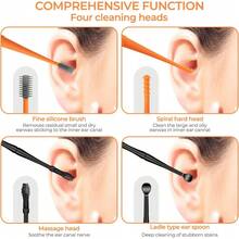 Reusable Soft Silicone Ear Wax Remover Tool Kit With Leather Case For Adults And - 1 - View 4