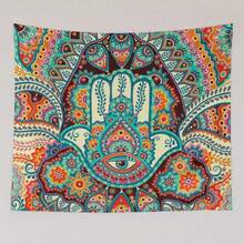 Large Vintage Mandala Wall Hanging Boho Tapestry Wall Hanging With Intricate Floral Design Hippie Chic Room Decor For Bedroom - 1PC - Xem 1