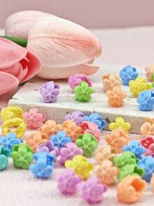 50 buc. agrafe de păr vintage cu motive florale - agrafe de păr la modă - accesorii de păr - decorațiuni pentru împletituri de păr - Multicolor - Vizualizare 4