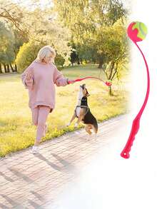 Dog Fetch Stick, Dog Training Tennis Ball Throwing Stick, Outdoor Tennis Training Throwing Stick, Pet Supplies Dog Toy Fetch Stick - Multicolor - View 6