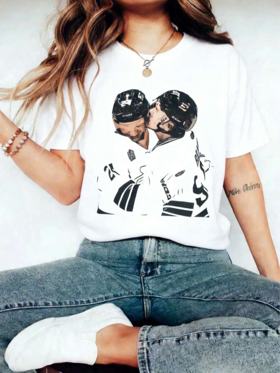 Vintage Hollander Rozanov Hockey Comfort  Shirt, Ilya Rozanov Shane Hollander Tee, Heated Rivalry T-Shirt, Queer Hockey Fan Gift - 白色 - 查看 1