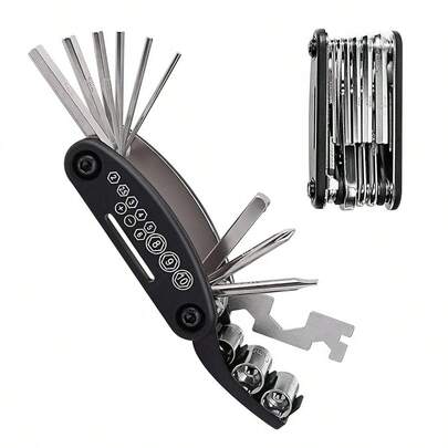 16-In-1 Adjustable Wrench Set - Non-Slip Handle And Rotating Head Design For Home And Auto Repair | Professional Tool Kit Suitable For Year-Round DIY Tasks