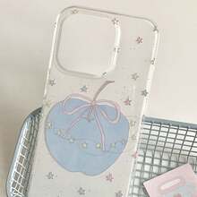 1pc Minimalist Line, Apple, Star, Butterfly White Phone Case - Compatible With IPhone 17 Air 16 15 14 13 12 11 Pro Max Plus, Simple & Fashionable Phone Case - White - View 3