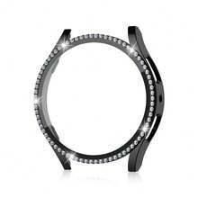 40/44mm 1 funda ostentosa para Watch 6 funda protectora diamante parachoques película protectora de pantalla de vidrio templado AF3L - Rosa - Ver 10