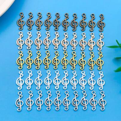 20pcs Music Note Alloy Charms Pendants Set –Charms For DIY Bracelets, Necklaces & Earrings – Perfect For Musicians, Concerts, Birthday Gifts, And Handmade Jewelry