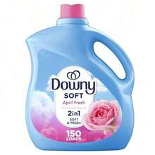 Downy Liquid Fabric Softener, April Fresh Scent,  Long-Lasting Freshness With Softness Boost – Reduces Wrinkles, Static, And Friction – Ideal For Clothes, Bedding, And Towels – Gentle On Fabrics, Hypoallergenic Formula – 44 Fl Oz, 60 Loads – For All Washing Machines, Budget-Friendly, Perfect For Families And Everyday Use - 1 - 查看 1