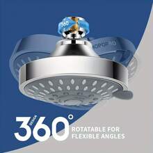 5-Mode High Pressure Shower Head - The Washington Post, NBC News, Today TV Show Recommended - High Flow Fixed Showerheads (4 Inch Chromes) - A - View 3