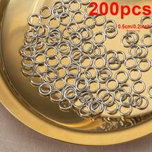 200Pcs Multi-Size Jump Rings Single Open Loop Connector Rings For Jewelry Making DIY Bracelets Necklaces Accessories - Multicolor - View 26