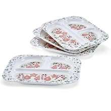 Winterberry - Juego de 4 bandejas de melamina para niños,41150912 - Púrpura polvoriento - Ver 1