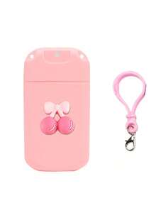 20毫升便携式卡片式喷雾瓶，0.68盎司卡片式香水喷雾瓶，饰有可爱的粉色樱花图案，香水和水分离，配有喷头和挂绳，方便携带和灌装，塑料细雾喷雾瓶。空喷雾盒适用于手部、头发和面部化妆旅行（多种颜色可选）。 - 彩色 - 查看 12